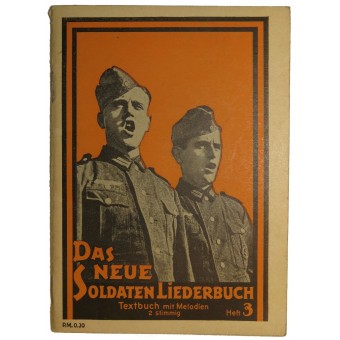 German soldiers songbook, orange cover. Espenlaub militaria